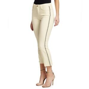 L’AGENCE NWOT Nadia High Rise Cropped Straight Jeans Vintage White Size 24